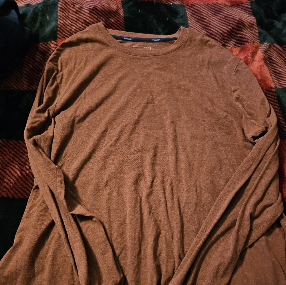 Men's XL Sonoma Rust Colored Shirt Flexwear